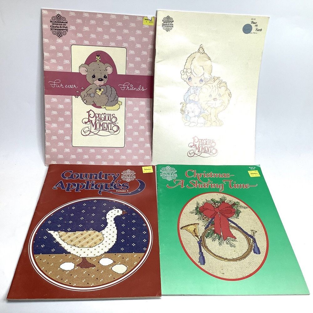 4 Designs Gloria & Pat Various Cross Stitch‎  Precious Moments Christmas County